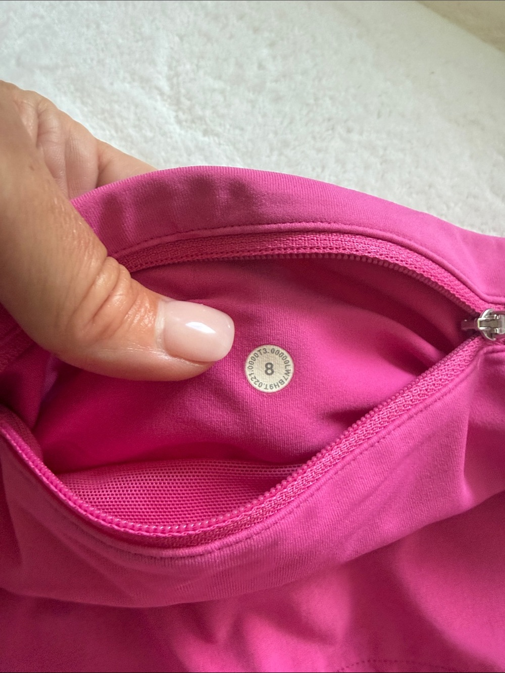 lululemon athletica Bright Pink Athletic Shorts high waste 4” - Picture 4 of 4